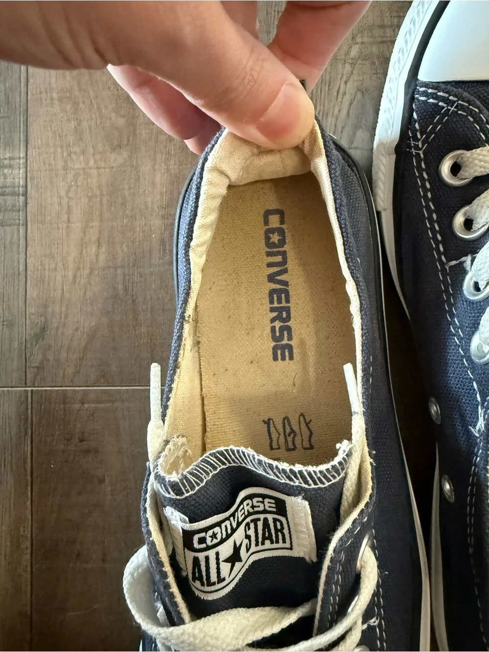 Converse Low Top Sneakers - Navy Blue - Picture 3 of 8